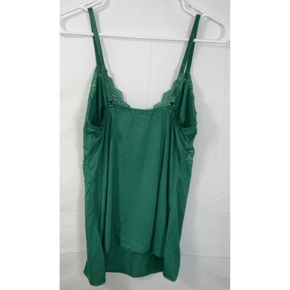 NWT‎ Women's Avid Love Camisole Pajama Lingerie Top - Kelly Green - Medium